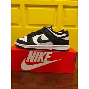 NEW Sz 5.5-6.5 Men /7-8 Women's Nike Dunk Low Retro White Black Panda Authentic